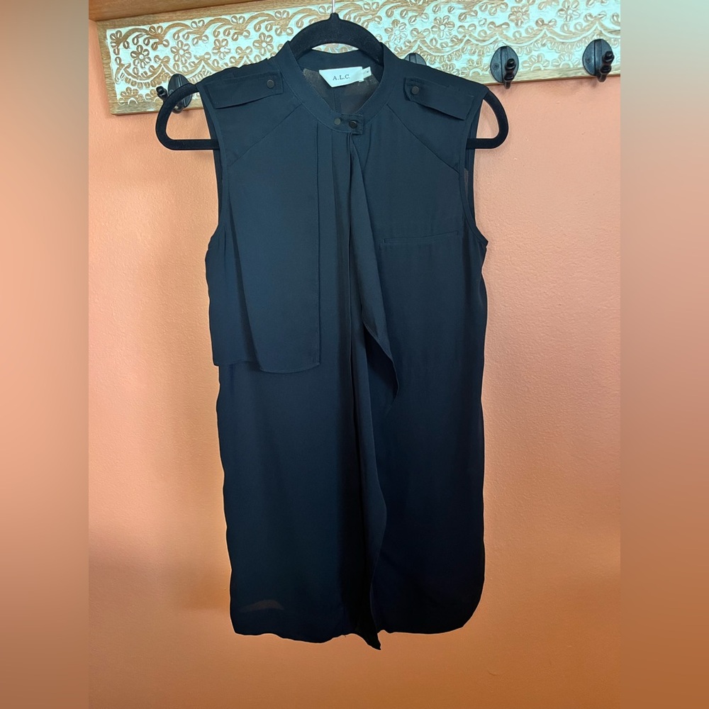 A.L.C. 100% Silk Ruffle Dress